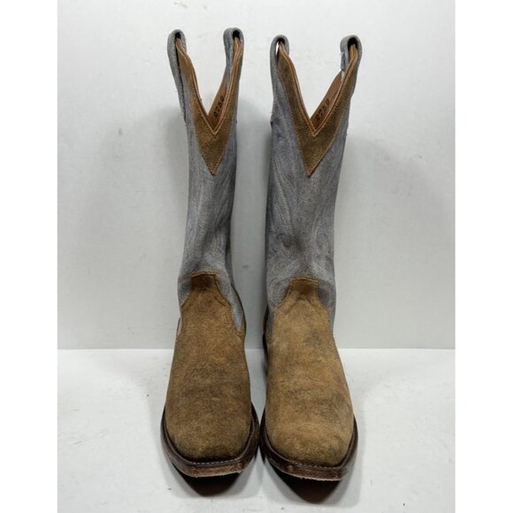 Rios of Mercedes Kemo Sabe Western Cowboy Boots Blue Jean Roughout Womens Sz 7.5 - Picture 2 of 13